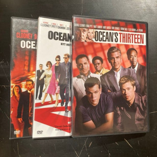 Ocean's 11-13 3DVD (VG+/M-) -toiminta/komedia-